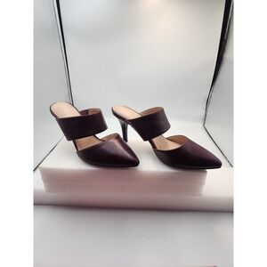 Kelly & Katie‎ Dayana Bordo Pointed Toe Mule Stiletto Heels Womens 7M Burgundy